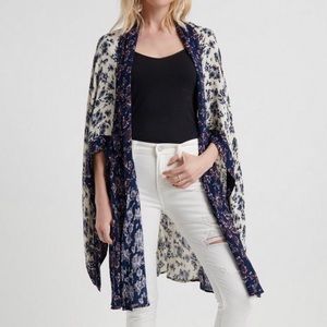 Floral Blocked Kimono